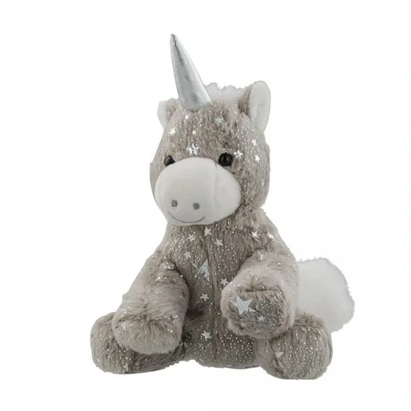 4” Unicorn Stuffed Animal - Kalidou Gray & Silver - Picture 2 of 2